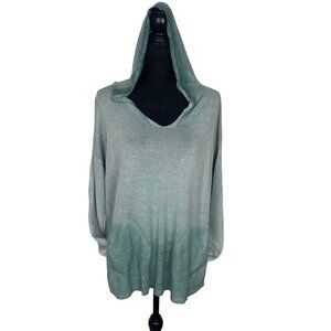 ANGELA MARA Pullover Long Sleeve Sweater Hoodie Ombra Green S/M 55-24